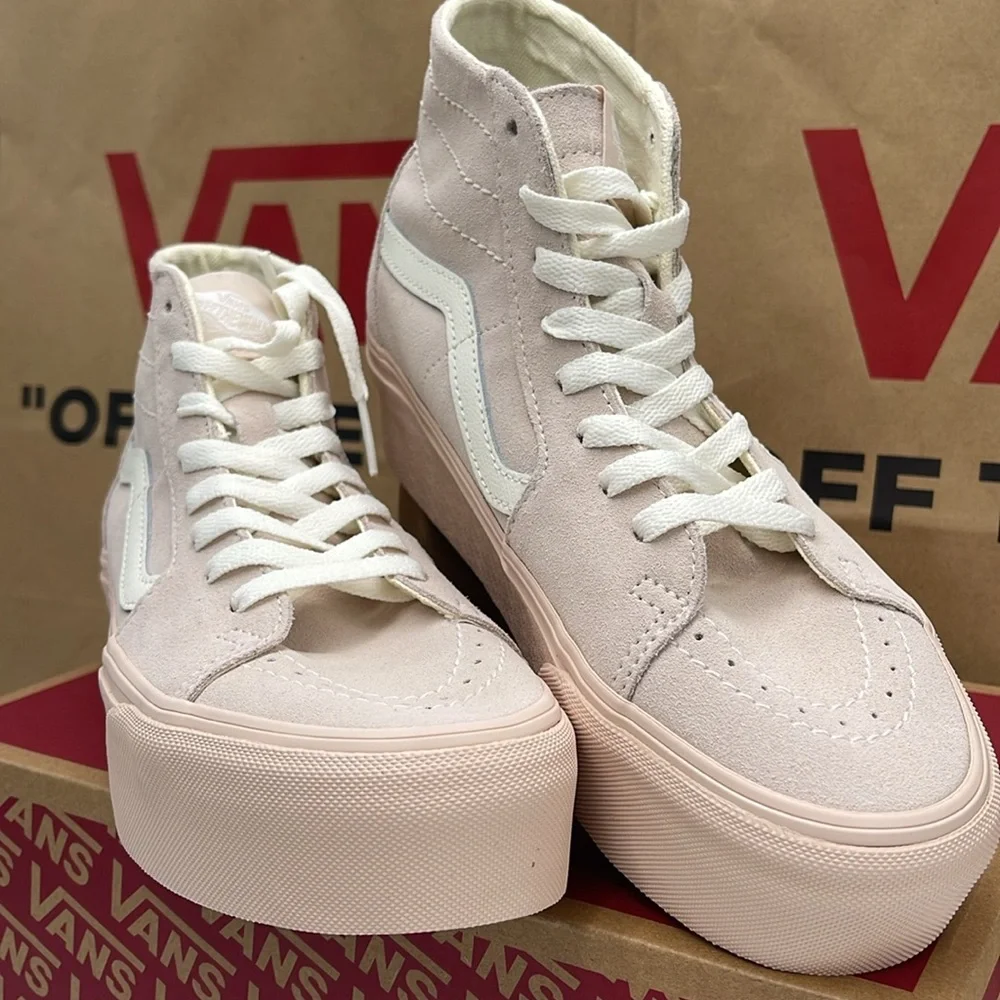 Vans WMNS Sk8-Hi Tapered Stacked Suede Shell VN0A5JMKBXO Platforms Sneakers
